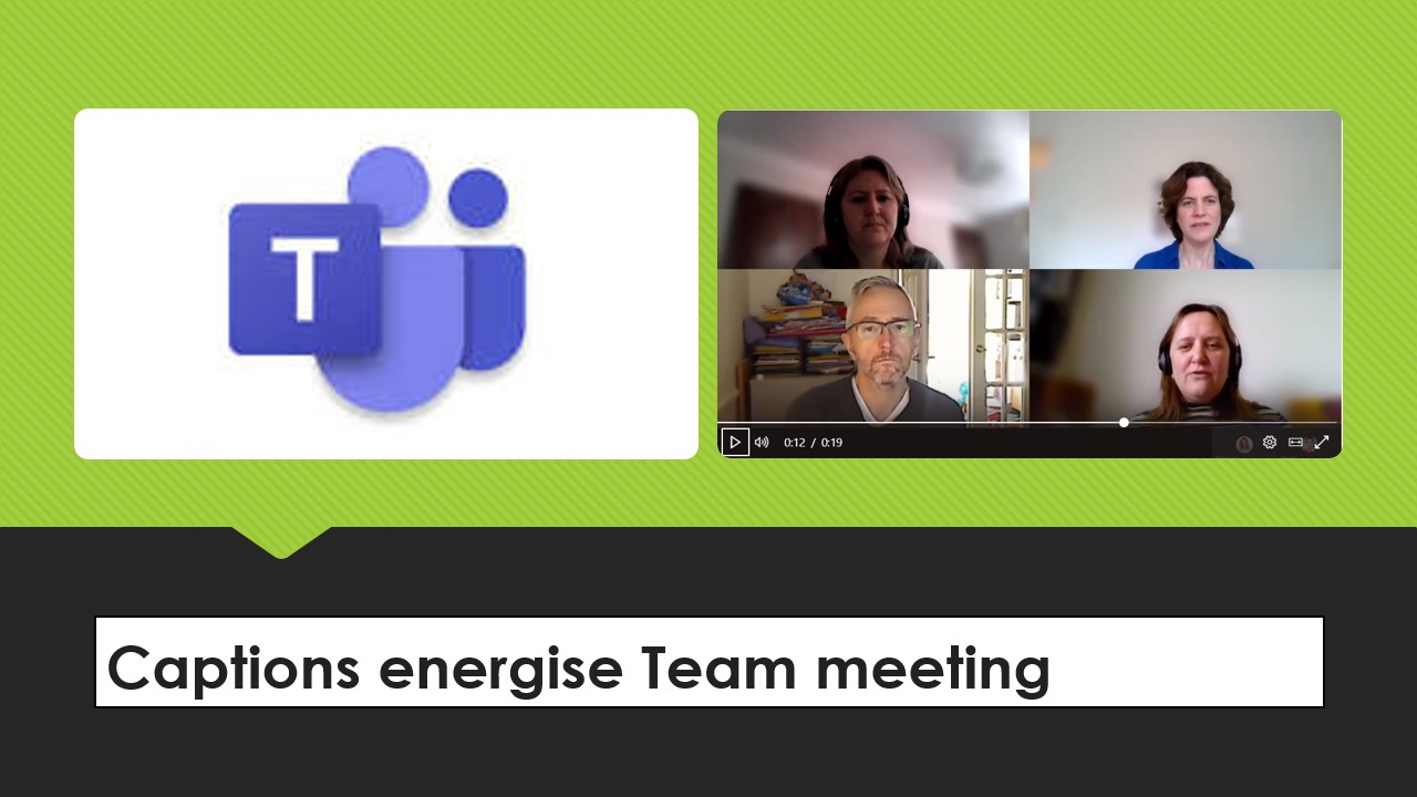 Screen shot of team meeting