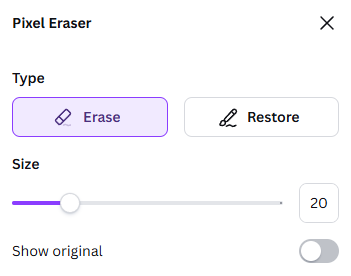 canva bg remover fine tuning