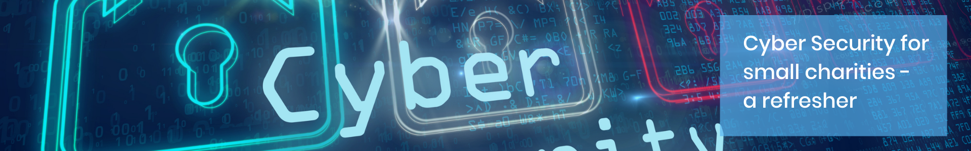 Image showing Cyber in neon with a padlock icon behind