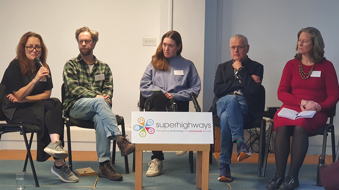 panel discussion at the from email to AI conference