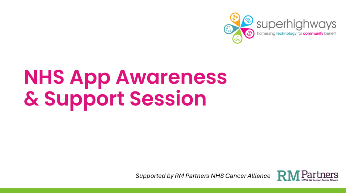 NHS app presentation title slide