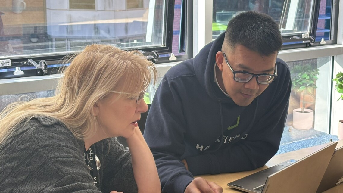 nine working with BYOT attendee