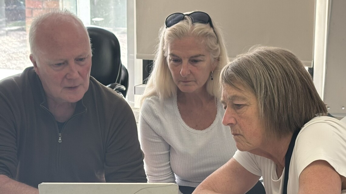 paul working with participants of BYOT day